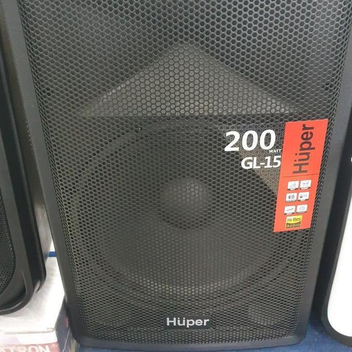 Speaker Portable Meeting Huper GL-15 / GL 15 Original 15 Inch 200watt Huper GL-15 Garansi Resmi