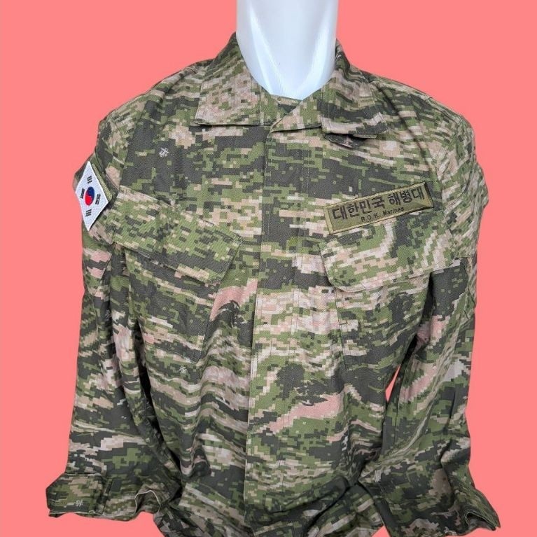 Kemeja BDU Camo Loreng Digital Tiger Wave Patern Hijau ROKA Marines Korea (13)