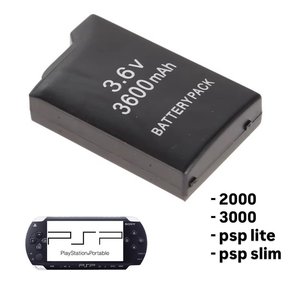 Baterai PSP SLIM kapasitas besar 3600mAH