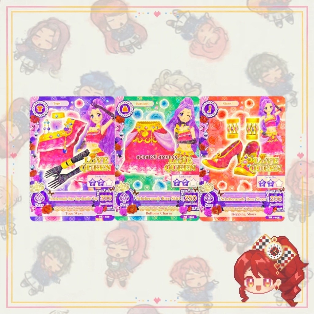 Aikatsu ID Ver Promotion Love Queen Scheherazade Card Set Mizuki Kanzaki