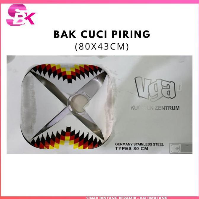 Bak Cuci Piring Viega 80X43 Cm