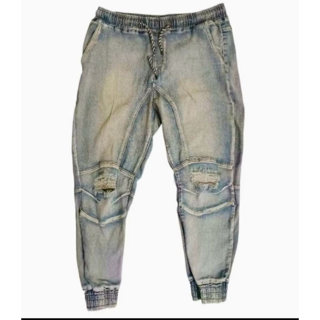 Celana Jogger Ripped Biker