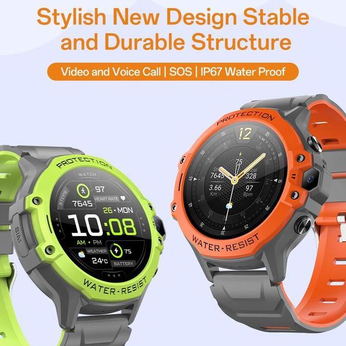 GPS anakAolon & HuafitSmartwatch DF95 smartwatch anak 4G Kids Video Call Realtime Chat Kids 4G GPS+L
