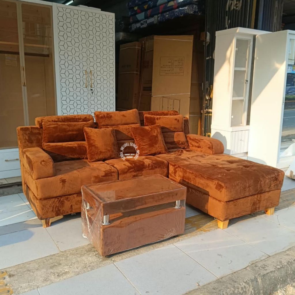 Sofa L woxu//free ongkir cilegon & serang kota