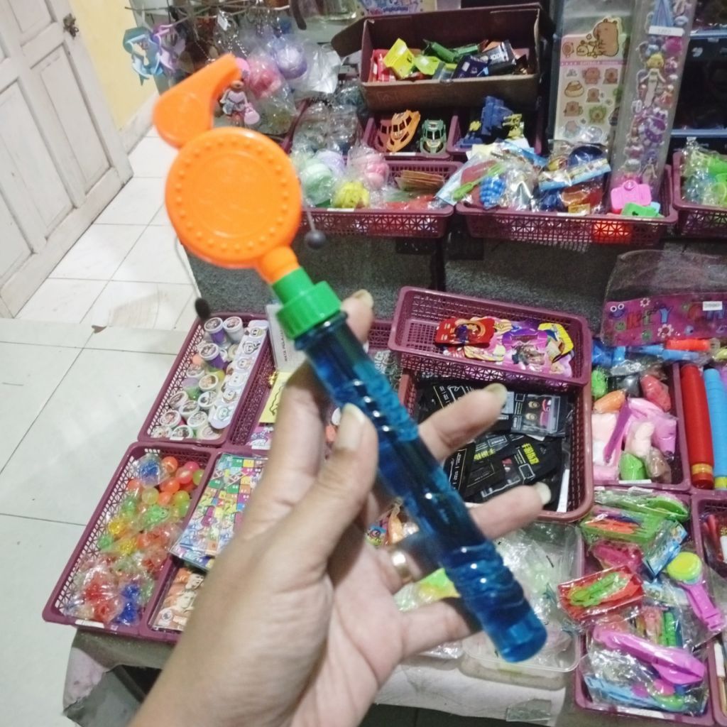 mainan balon tiup / mainan busa balon / mainan balon gelembung
