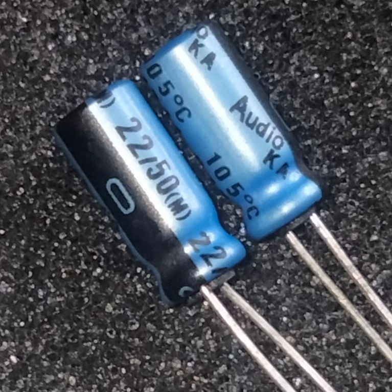 Elco Nichicon 22uf 50v Kapasitor elktrolite Nichicon Audio Grade KA