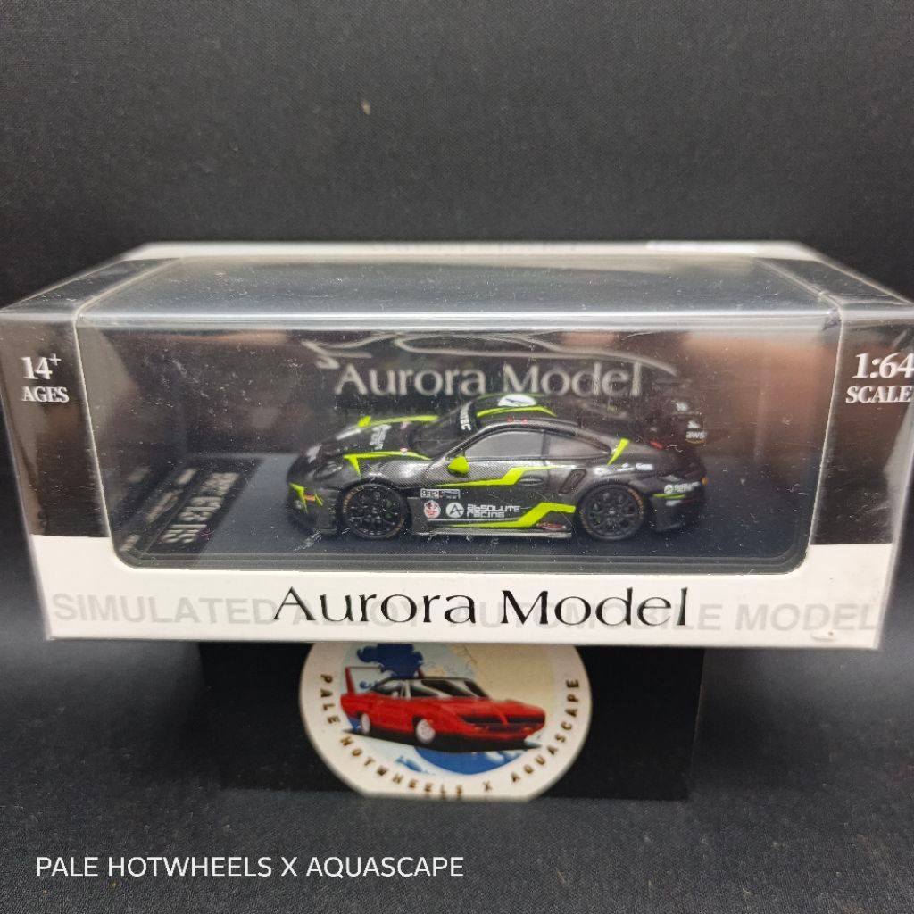 AURORA MODEL 64 Porsche 911 GT3 RS Full Carbon FANATEC GT World Challenge Asia 1/64
