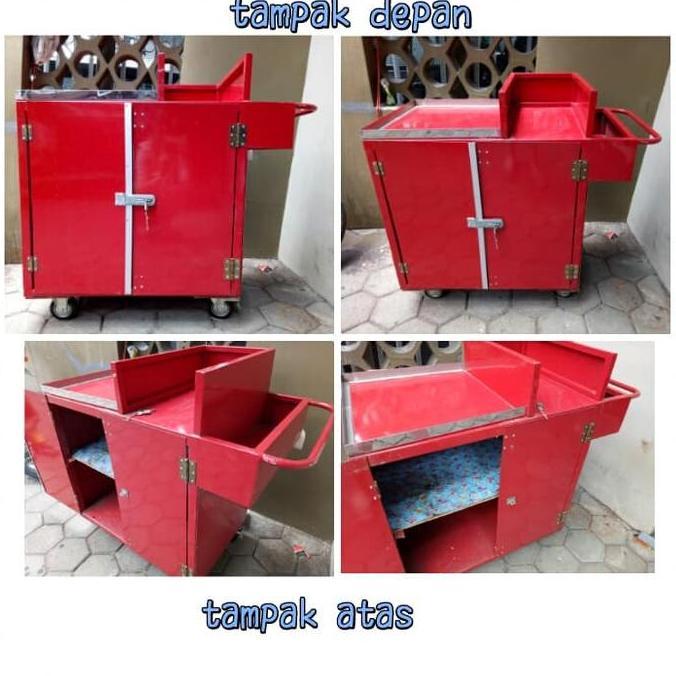 Terlaris Meja Gerobak Angkringan Booth Besi