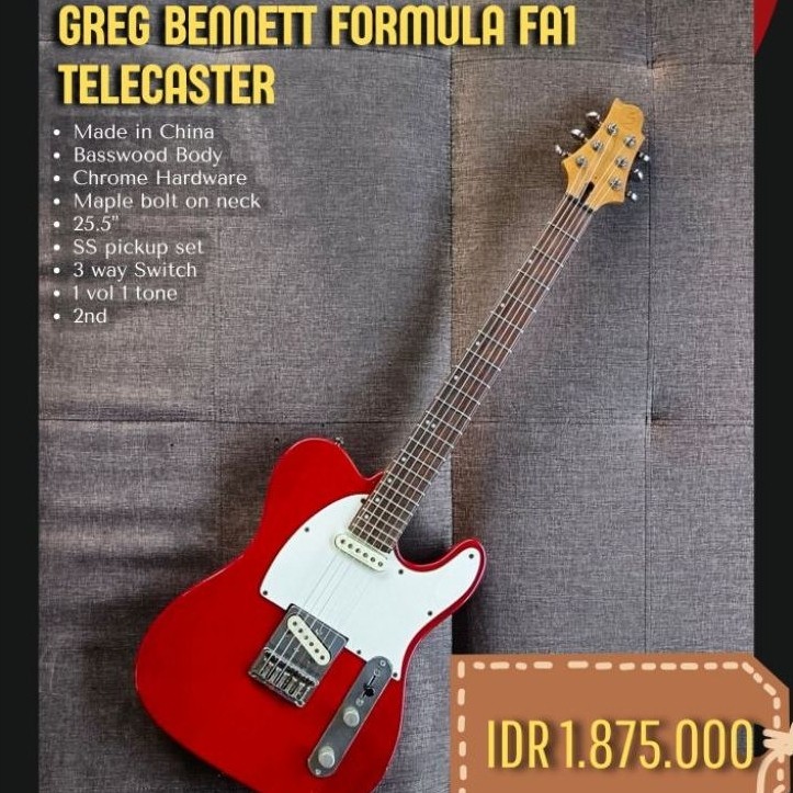 Greg bennett formula FA1 telecaster plus admin 10%