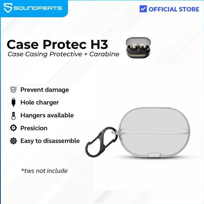 Soundpeats Case Cover Transparent - H3 Protector