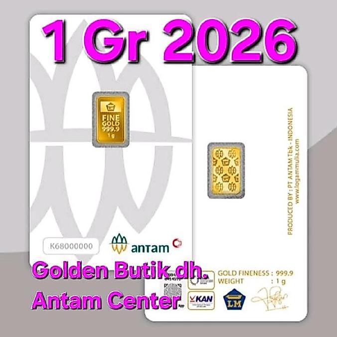 Terlaris Logam Mulia Antam 1 Gram, Asli, Bersertifikat