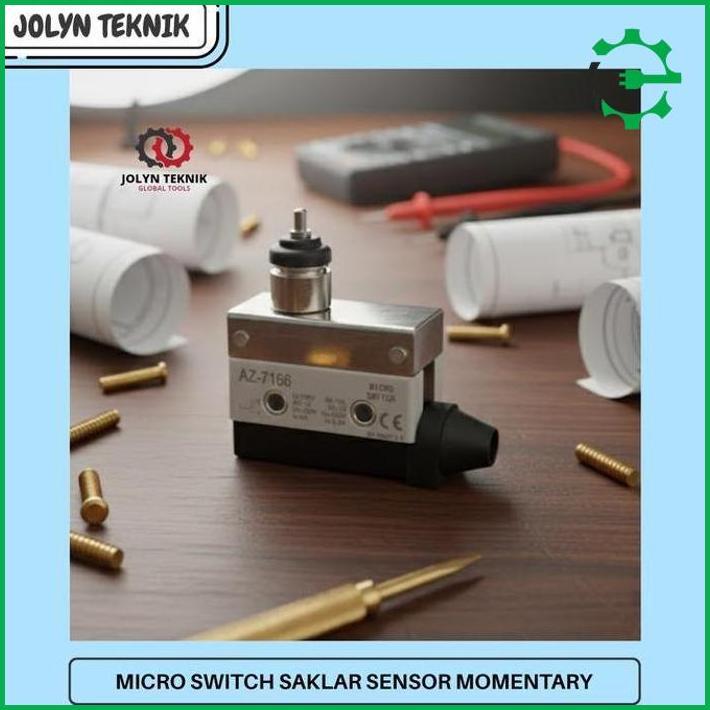 ( Jt) Micro Switch Travel Limit Switch Az-7166 10A Ac-15 Dc-13 Saklar Sensor Waterproof Momentary Li