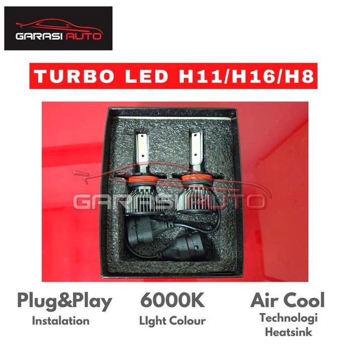 Turbo Led Lampu Foglamp H11 /H16 Putih Fog Lamp Mobil Avanza Xenia Agya Ayla Car