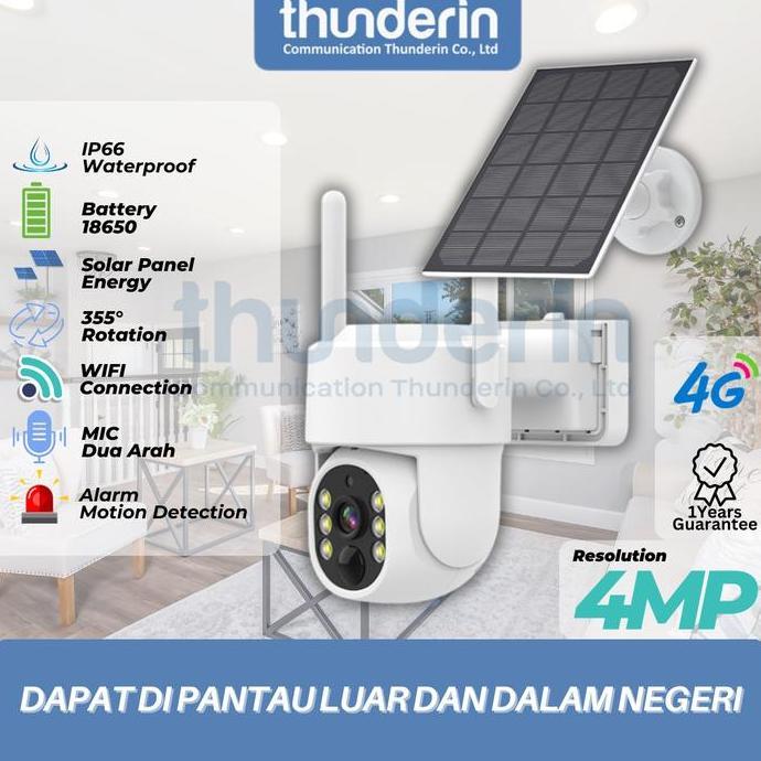 Espio - Thunderin Camera Ip Wifi Support 4G , Gsm Solar Ptz Icsee Cctv Camera Full Color