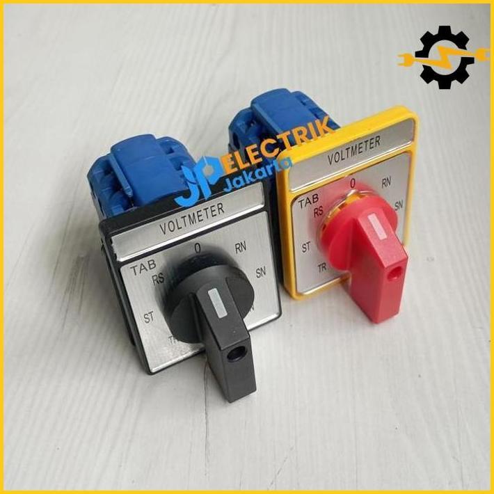 Selector Switch Voltmeter 7 Posisi Selector Volt Meter Panel Rotary Switch Saklar Hemat