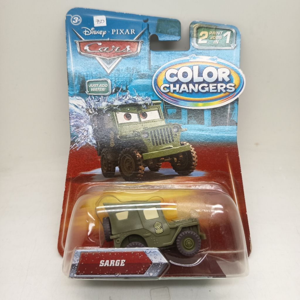 Disney Pixar Cars Color Changers Sarge Mattel tahun 2009