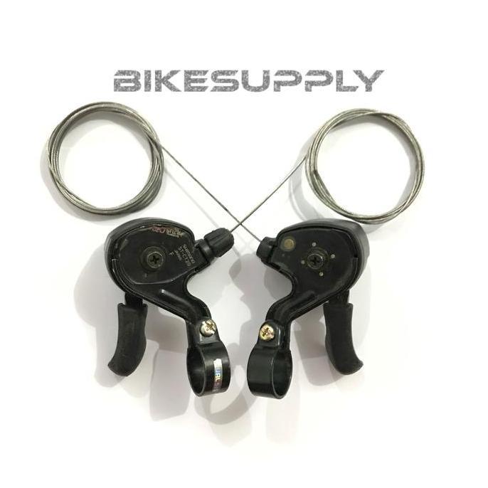 Shifter Operan Sepeda Merk Shimano Altus 3 x 6 Speed ST - CT20 Via Japan Vintage NOS Jadul New Old S
