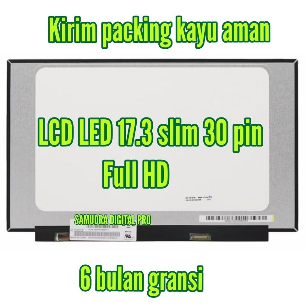 LCD LED Laptop Lenovo Ideapad 3 17ALC6 17.3 slim 30 pin full HD