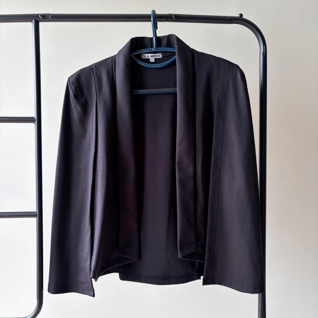 [PRELOVED] Black Cape Outer Blazer Semi Formal