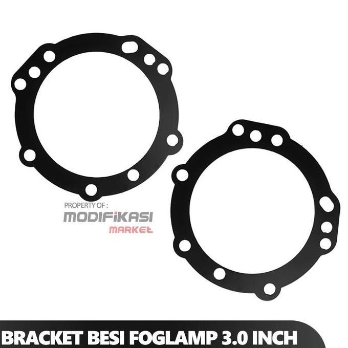 Kavinami887 - Adaptor Besi Bracket Foglamp Biled 3Inch Universal Untuk Foglamp Avanza Xenia Agya Ayl