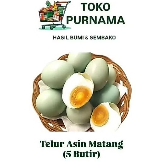 Telur Asin Matang Brebes (@5 butir) | Instant & Sameday