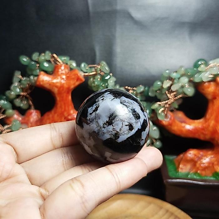 Natural Indigo Gabbro Sphere (7).