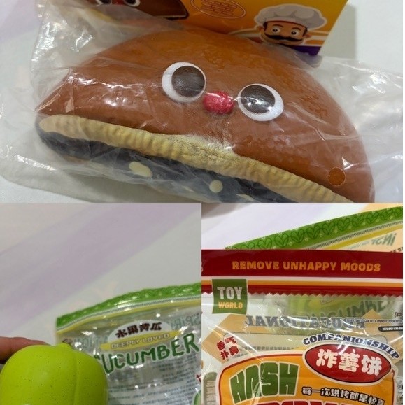 Squishy Mido Martabak, Cucumber, Hashbrown