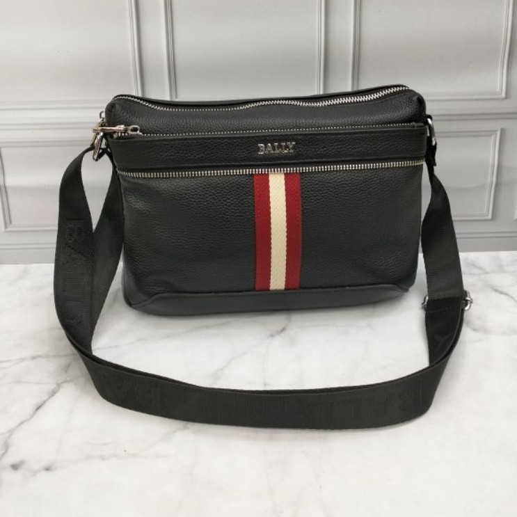 Tas selempang pria bally messeger bag kulit