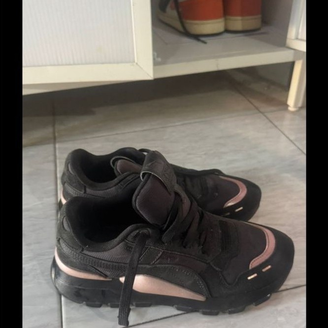 PUMA RS 2.0 Mono 374670 02 Black/Rose Gold Size 37.5