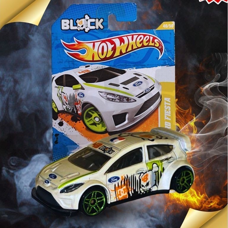 Hot Wheels Ford Fiesta Ken Block 2011 Putih Diecast Mainan Miniatur Mobil Rare