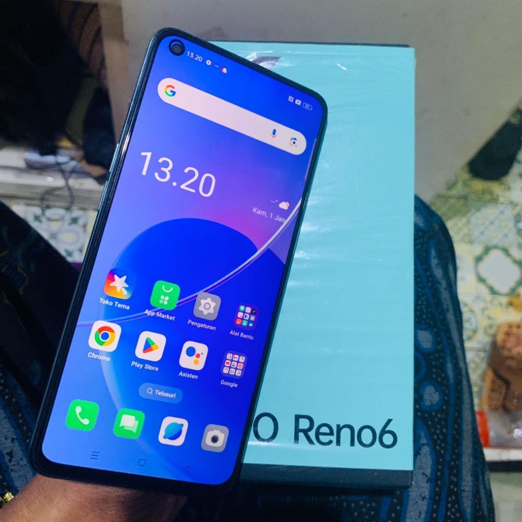 oppo reno6 Ram 8GB Internal 128GB HP Second Seken Bekas Fullset [murah] hp murah