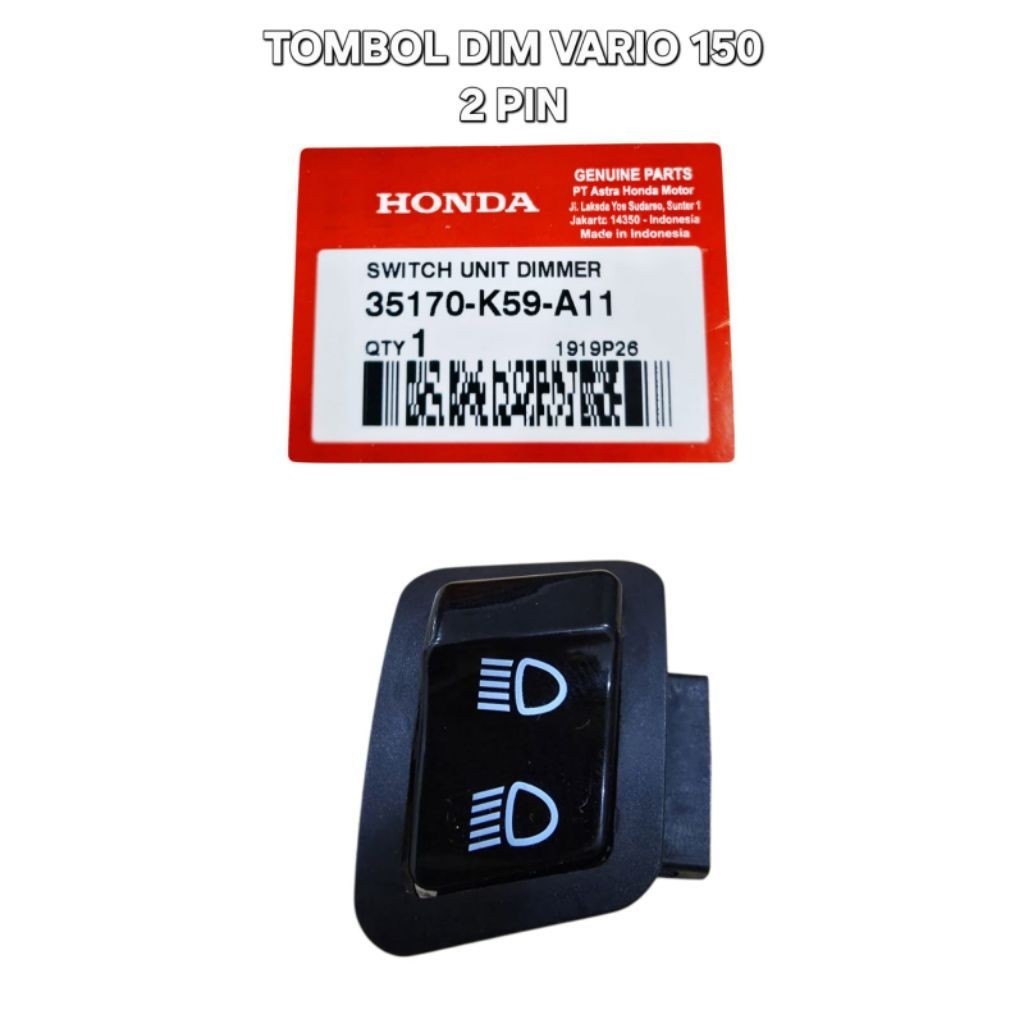 Tombol Dim Vario 150 Esp 35170K59A11