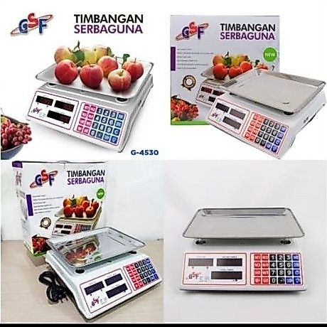Timbangan Digital Serbaguna gsf 40kg - Tampilan LED, Kapasitas Besar, Praktis