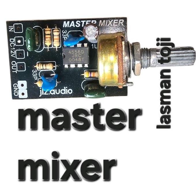 KIT MASTER MIXER 1POTENSIO / PCB AUDIO MODUL AUDIO MODUL PENGUAT DAN PENGATUR SINYAL AUDIO MONO  MEN