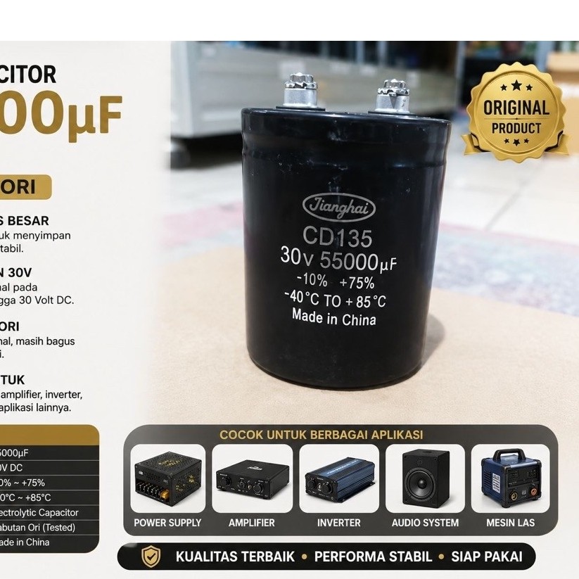 Elko 55000uf 30volt Cabutan ori