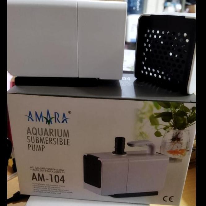 TERBARU - pompa celup kolam aquarium Amara AM 104 hidroponik 2000 LpH
