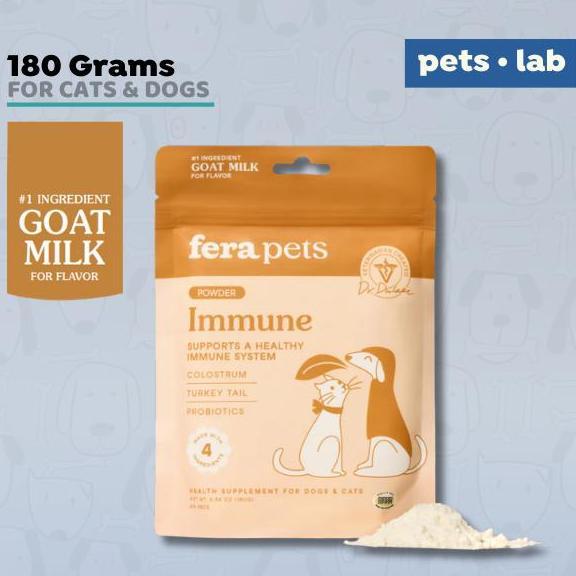 HARGA DISC - Fera Pet Organics Immune Goat Milk Colostrum Probiotik Anjing Kucing