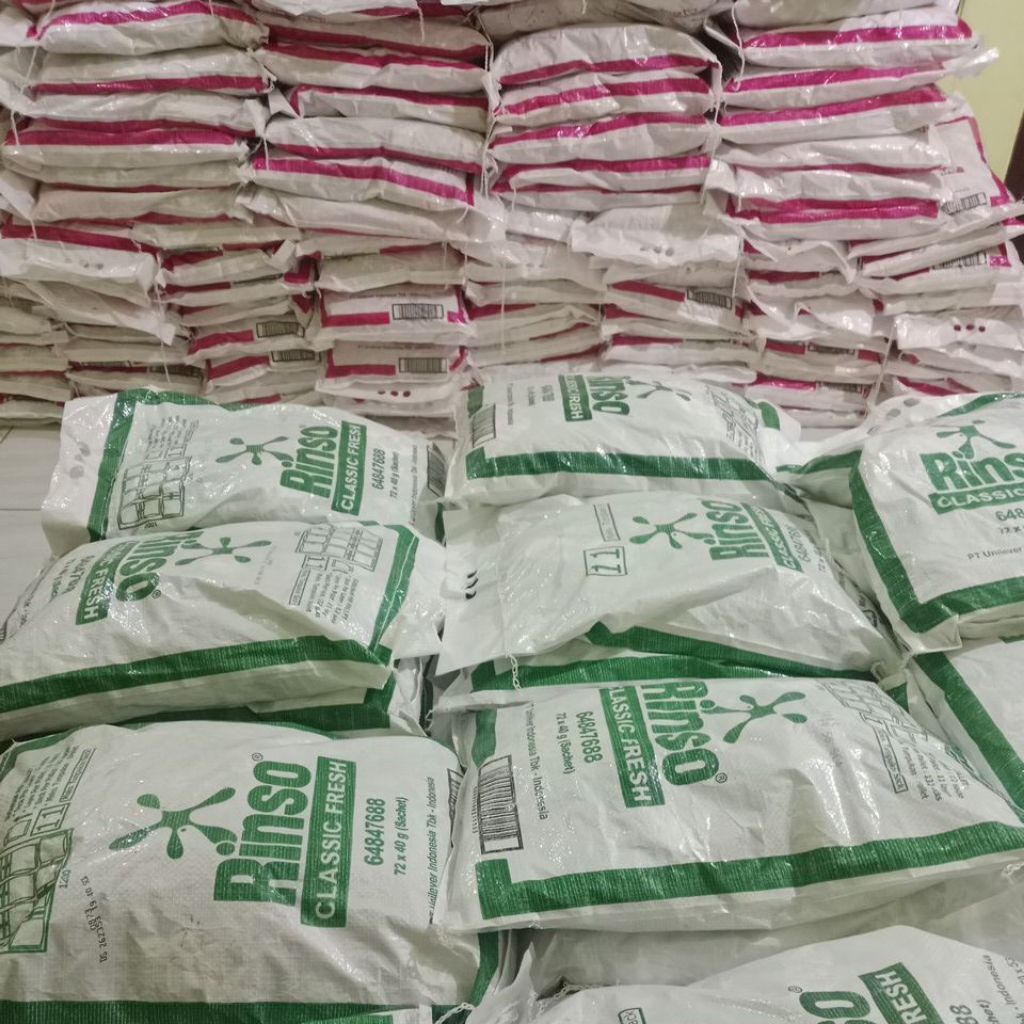 Rinso bubuk 40gr per 3 dus(bag/karung)