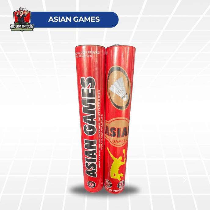 Asian Games Merah Shuttlecock Kok Badminton Bulu Tangkis Original