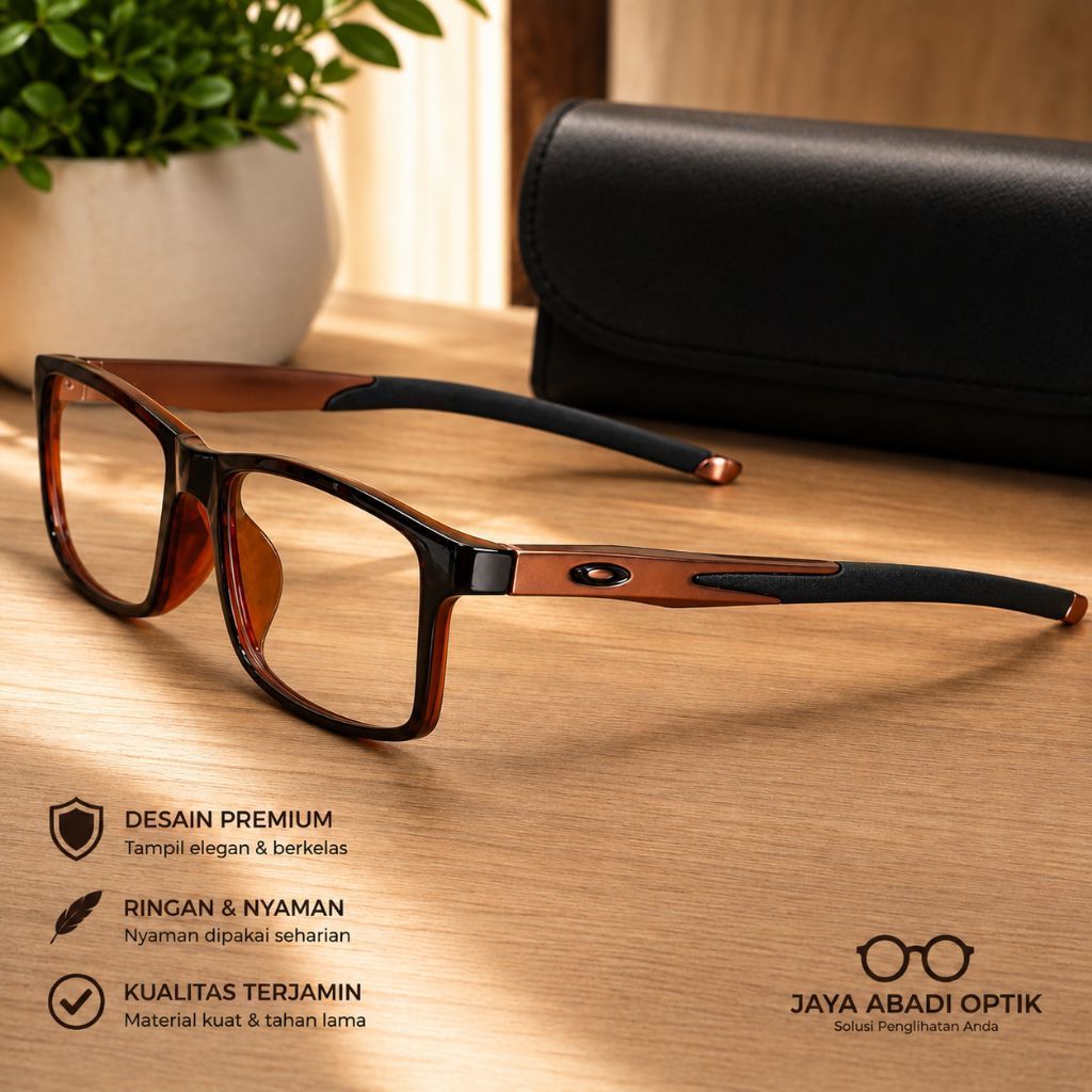 FRAME GAGANG KACAMATA PRIA SPORTY TERLARIS FRAME TITANIUM