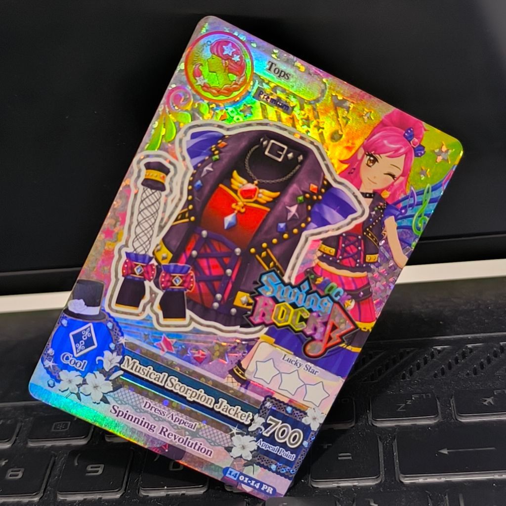 [Rachel] Kartu Aikatsu Premium Zodiac SWING ROCK—Seira Musical Scorpion Jacket Top only || Original 