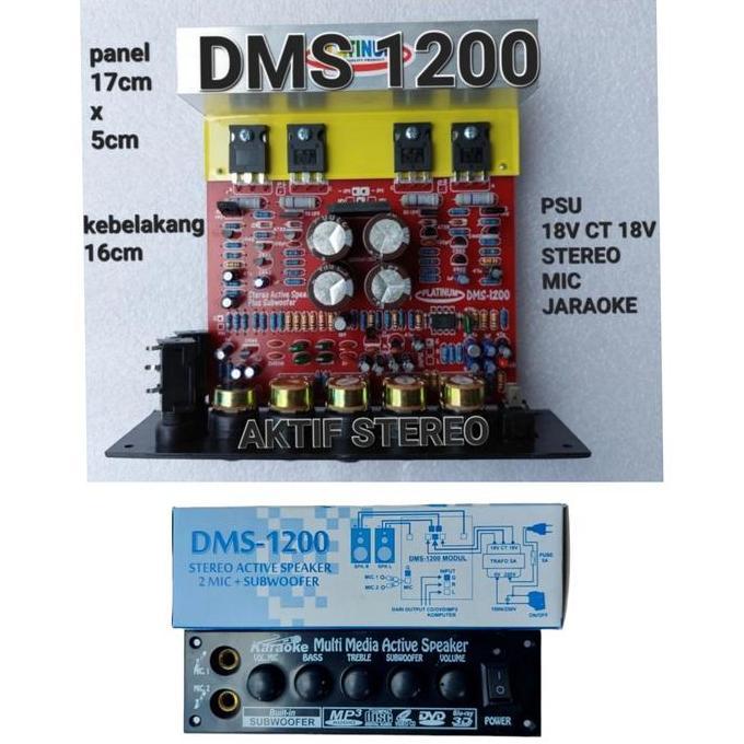 Kit Pcb Aktif Aktive Amplifier Echo Mic Subwoofer Karaoke Subw Stereo