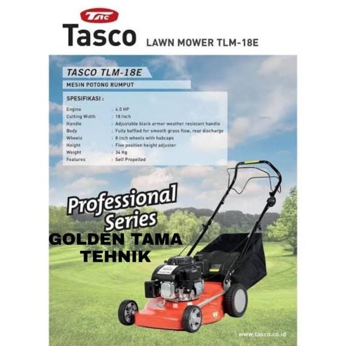 Mesin Potong Rumput Dorong Tasco Tlm 18E / Lawn Mower Tasco Tlm 18 E / Tasco Tlm 18