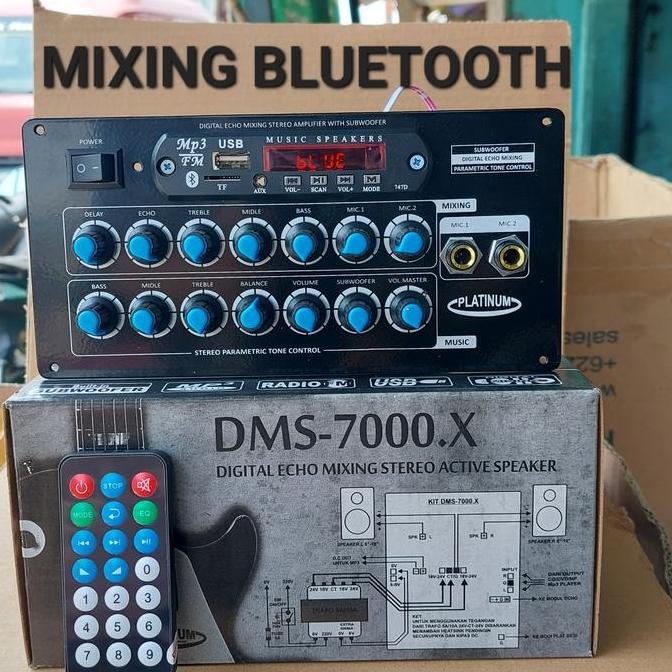 COD DMS 7000 BLUETOOTH DIGITAL ECHO MIXING STEREO ACTIVE SPEAKER DMS7000 MP3 PLAYER MIXING  AKTIF AK