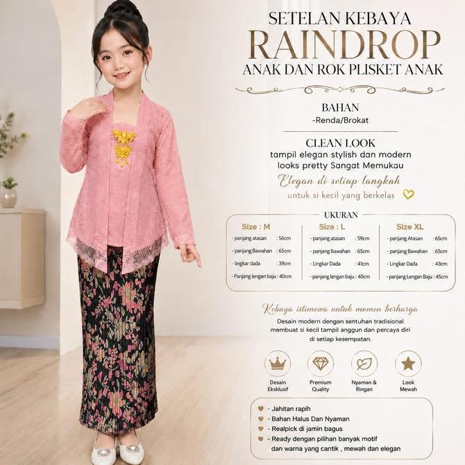 TS - Setelan Kebaya Anak Desain Elegan dan Nyaman