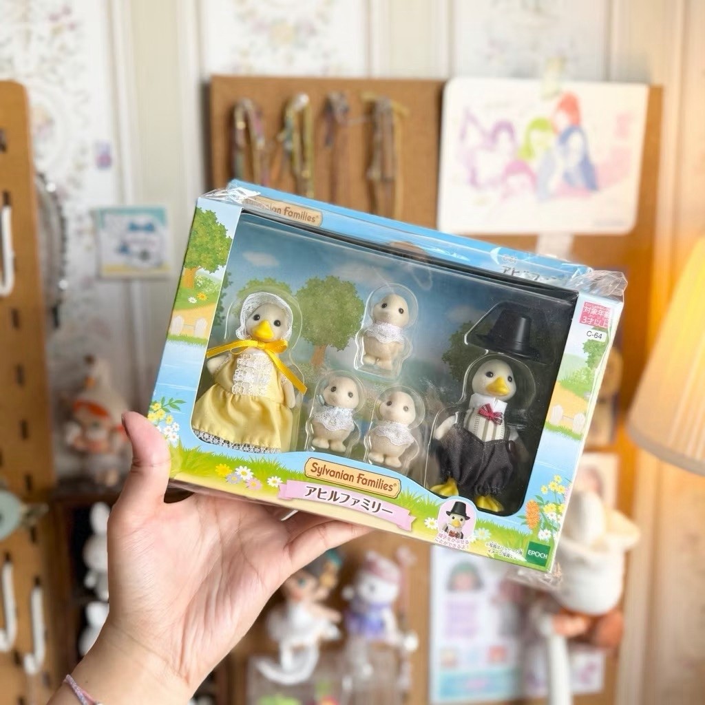 sylvanian duck family vintage