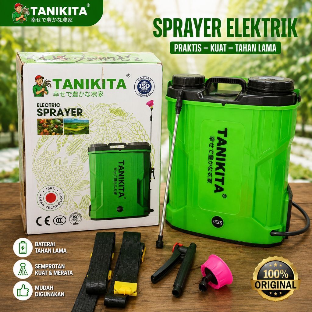Sprayer Batrai Lithium 10 Ah TANIKITA/ Sprayer Elektrik 16 liter Tanikita/ Sprayer elektrik lithium 