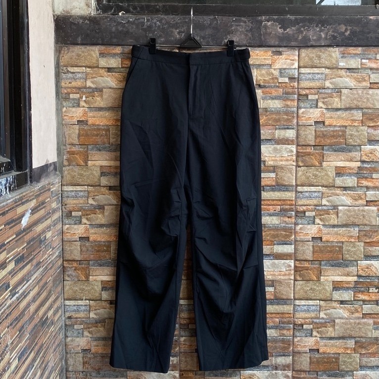 [Termurah] Belier Atelier Minimalist Relaxed-Fit Utility Black Pants Good Condition