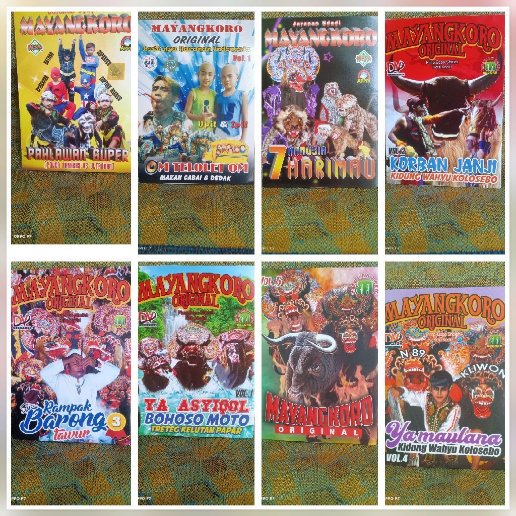 KASET VCD JARANAN 8 MACAM VOL 6 RANDOM