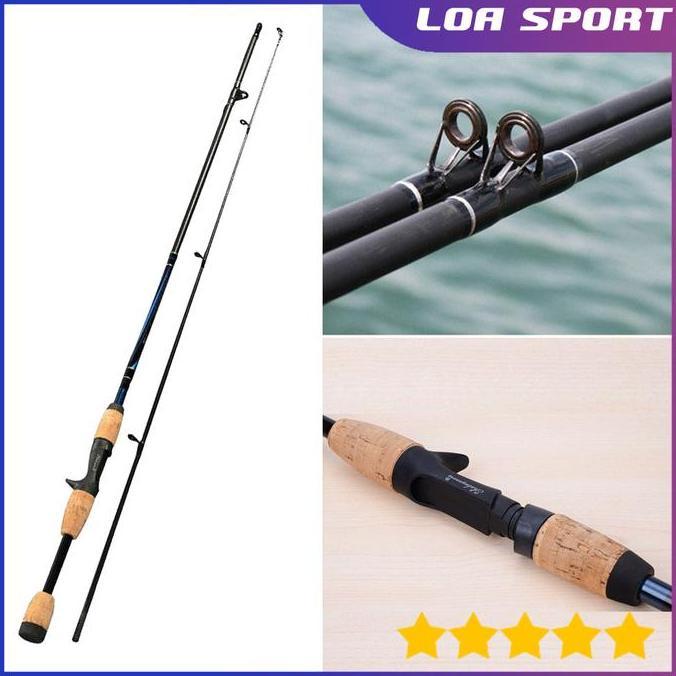 Joran BC Baitcasting Sambung 2 Carbon Fiber Telescopic 180 CM